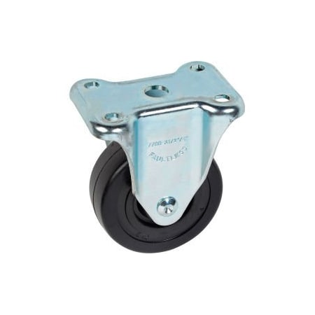 Casters Wheels & Industrial Handling Medium Duty Rigid Plate Caster 3-1/2" Soft Rubber Wheel 200 Lb. Capacity 7721-3-1/2